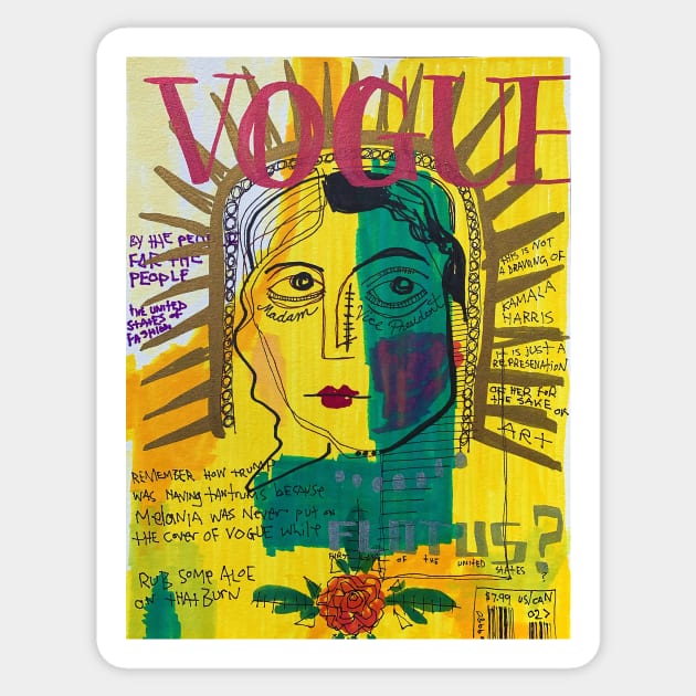 VOGUE Sticker by Basquiat